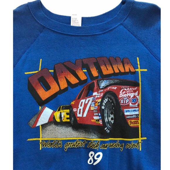 1989 Daytona 500 Stock Car Racing Sweatshirt Tagged Mens XL - Picture 2 of 5